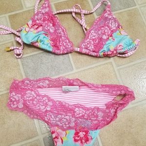 Beach Bunny Dreamsicle M top S bottom